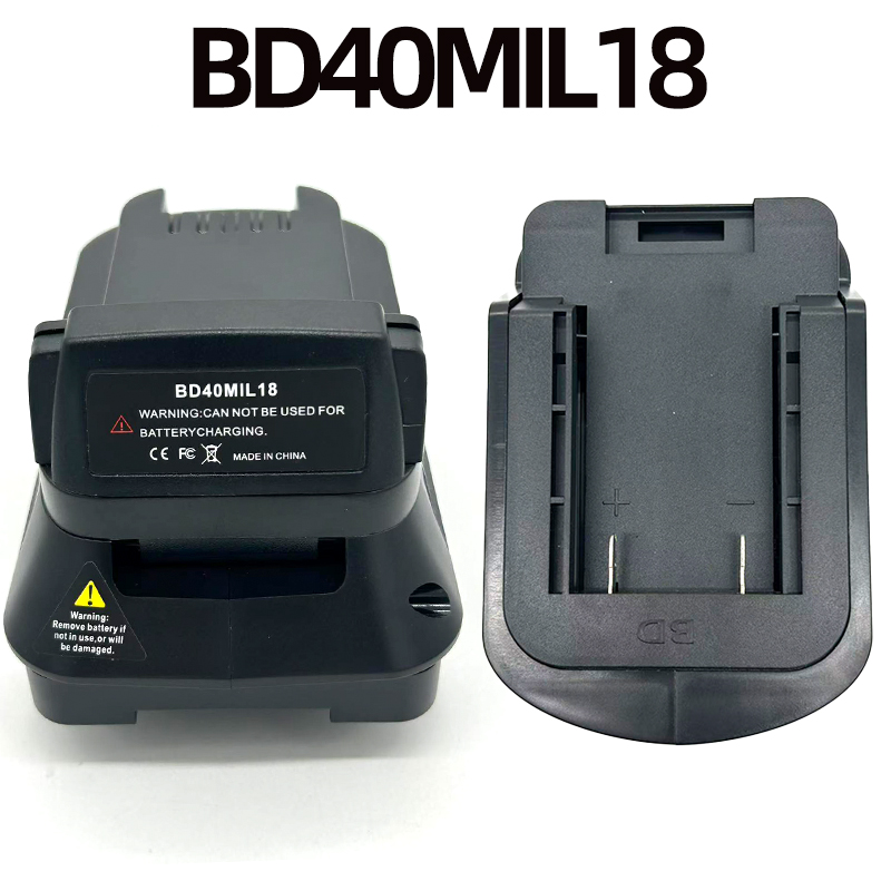 Black+Decker Tool Cordless - Adaptor Baterai Alat Listrik BD40MIL18 Kompatibel