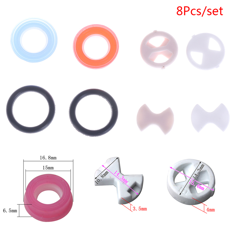 Silicone Tap Washer - 【8 Buah/Set Pengganti Sisipan Cakram Keramik