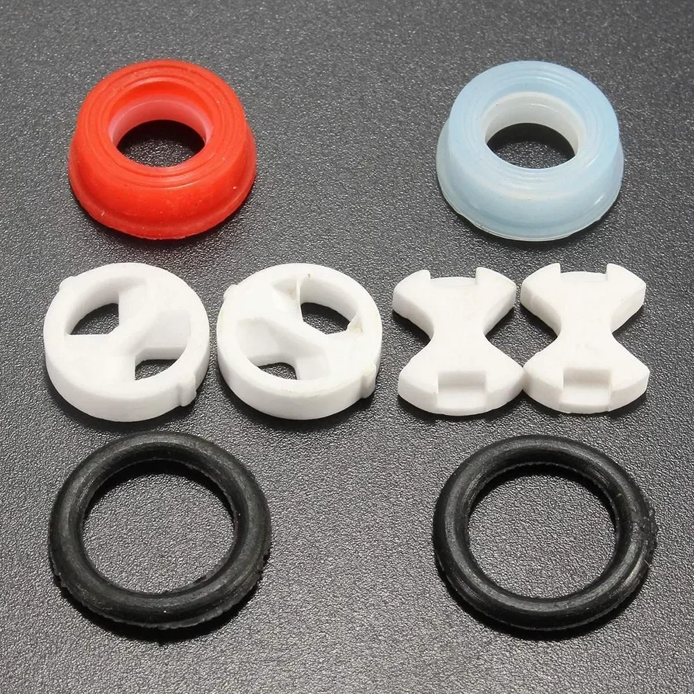 6PCS/set Cakram Keramik Siliko - Silicone Tap Washer ulasan dan harga